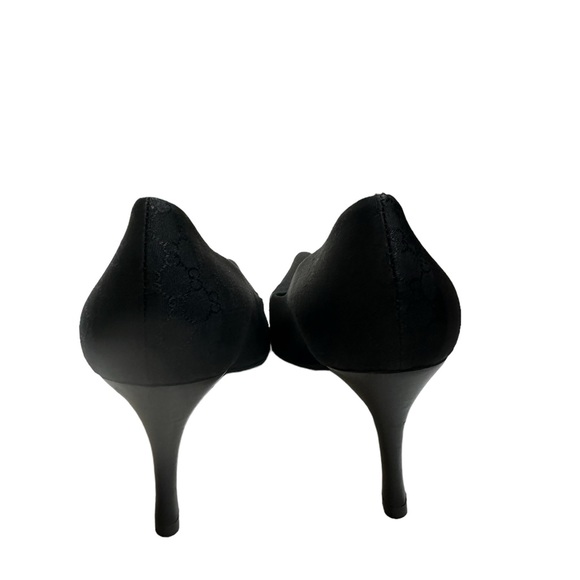 GUCCI Vintage GG Monogram Logo Pumps Heels US39.5 Pointed Toe shoes - Picture 5 of 16